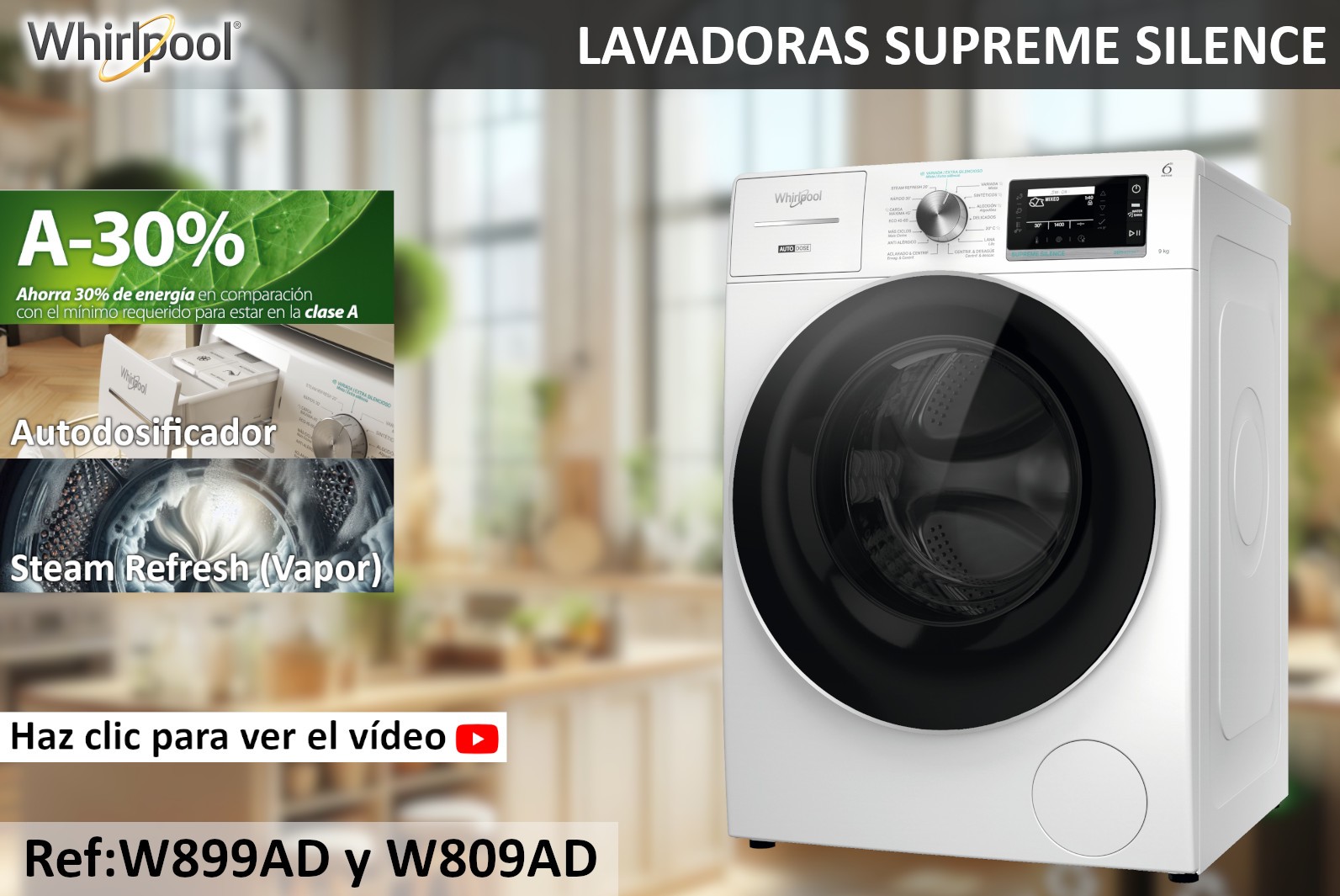 LAVADORAS WHIRLPOOL SUPREME SILENCE